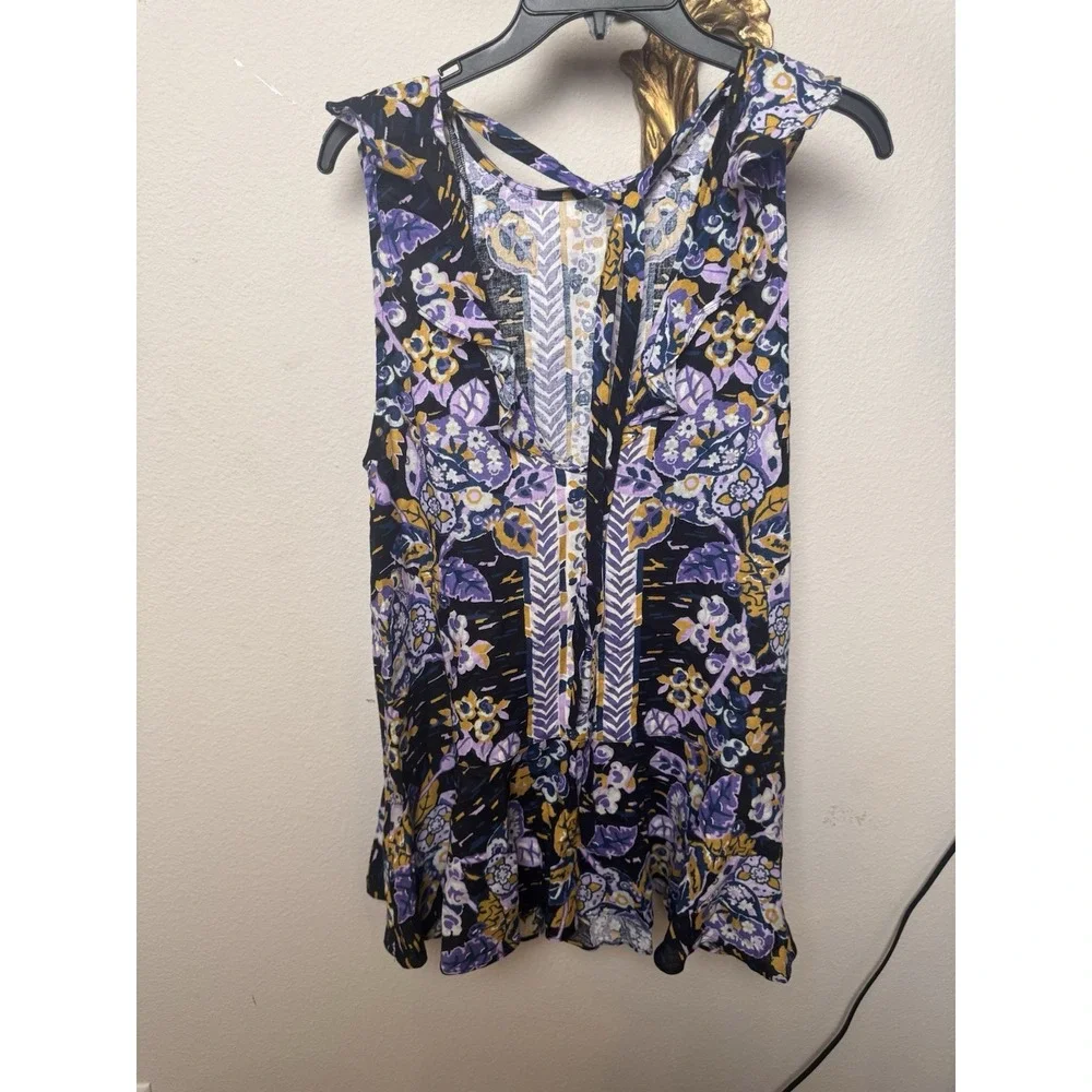 Free People Summer In Tulum Linen Blend Tunic‎ Size S NWT